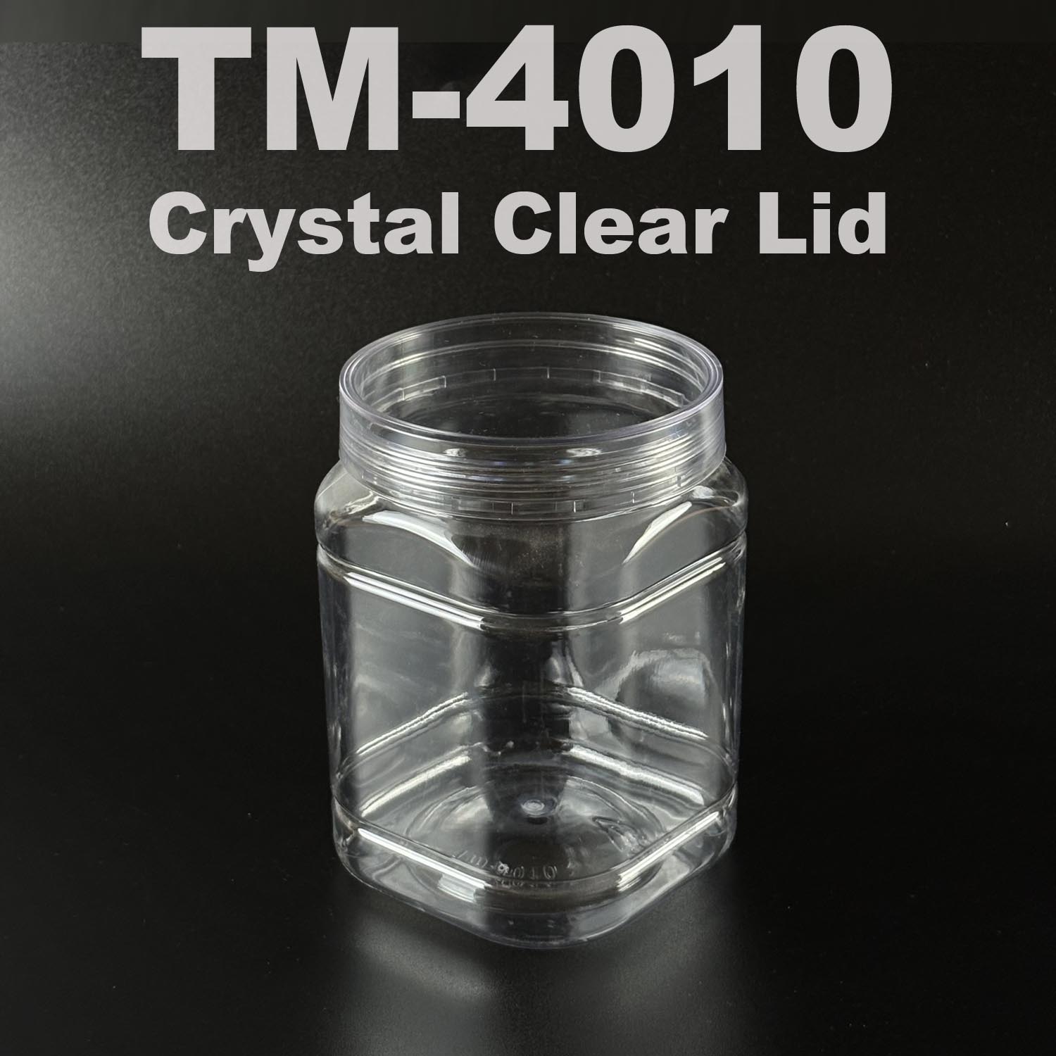 PET BOTTLE 1000ml with PET CRYSTAL clear lid